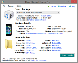 iPhone-Backup-Extractor