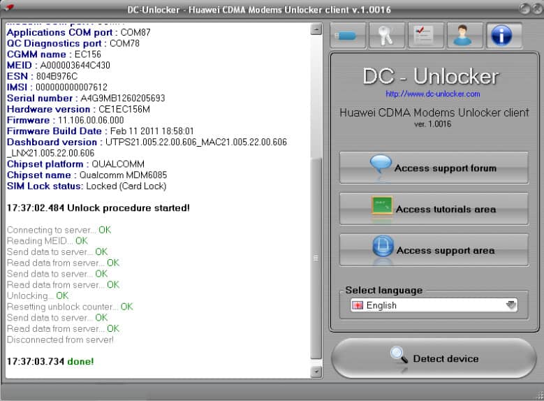 DC-Unlocker crack free Software